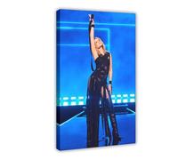 Poster artistico esclusivo e talentuoso della cantante Kylie Minogue, su tela, decorazione artistica da parete per soggiorno, camera da letto, regalo, 50 x 75 cm