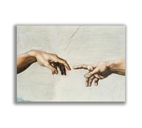 Poster Artistico Michelangelo Creation Of Adam Fine Art Stampa Gi da Parete