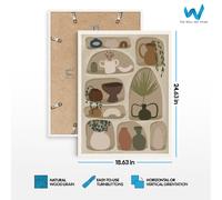 Poster artistico minimalista con mensola Boho - arte da parete in vaso in...