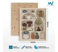 Poster artistico minimalista con mensola Boho - arte da parete in vaso in...