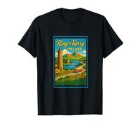 Poster artistico retrò vintage Ring of Kerry Irlanda, IRA Maglietta