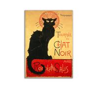 Poster Artistico Steinlen le Chat Noir 1895 Stampa da Parete Art Vintage Gatto