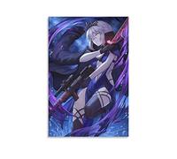 Poster artistico su tela con stampa artistica da parete, motivo: Fate Stay Night Saber Anime, moderno, per camera da letto, 50 x 75 cm