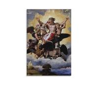 Poster artistico su tela con stampa fotografica di Raphael con immagine di Ezechiele e Raffaello, poster decorativo moderno per la casa, 50 x 75 cm