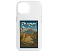 Poster artistico vintage anni '50 città di Pompei in Italia Custodia per iPhone 14