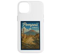 Poster artistico vintage anni '50 città di Pompei in Italia Custodia per iPhone 14 Plus