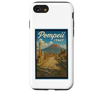 Poster artistico vintage anni '50 città di Pompei in Italia Custodia per iPhone SE (2020) / 7 / 8