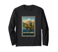 Poster artistico vintage anni '50 dell'isola di Skye Scotland Castle Maglia a Manica