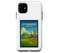 Poster artistico vintage anni '50 di St Andrews City Scotland UK Custodia per iPhone 11