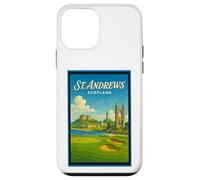 Poster artistico vintage anni '50 di St Andrews City Scotland UK Custodia per iPhone 12 mini