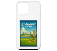 Poster artistico vintage anni '50 di St Andrews City Scotland UK Custodia per iPhone 12 Pro Max