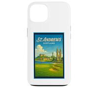 Poster artistico vintage anni '50 di St Andrews City Scotland UK Custodia per iPhone 13