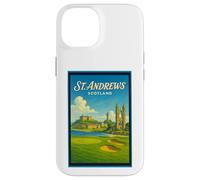 Poster artistico vintage anni '50 di St Andrews City Scotland UK Custodia per iPhone 14