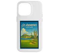 Poster artistico vintage anni '50 di St Andrews City Scotland UK Custodia per iPhone 14 Pro Max