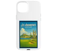 Poster artistico vintage anni '50 di St Andrews City Scotland UK Custodia per iPhone 15 Plus