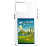 Poster artistico vintage anni '50 di St Andrews City Scotland UK Custodia per iPhone 16 Pro Max