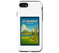 Poster artistico vintage anni '50 di St Andrews City Scotland UK Custodia per iPhone SE (2020) / 7 / 8