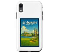 Poster artistico vintage anni '50 di St Andrews City Scotland UK Custodia per iPhone XR