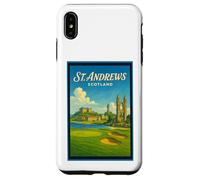 Poster artistico vintage anni '50 di St Andrews City Scotland UK Custodia per iPhone XS Max