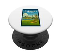 Poster artistico vintage anni '50 di St Andrews City Scotland UK PopSockets PopGrip Adesivo