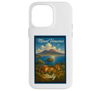 Poster artistico vintage del Vesuvio Pompei Italia anni '50 Custodia per iPhone 14 Pro Max