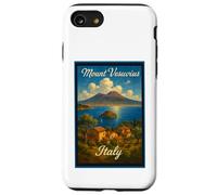 Poster artistico vintage del Vesuvio Pompei Italia anni '50 Custodia per iPhone SE (2020) / 7 / 8