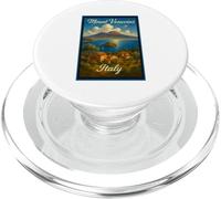 Poster artistico vintage del Vesuvio Pompei Italia anni '50 PopSockets PopGrip per MagSafe
