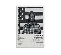 Poster Asap Rocky Live. Love. ASAP su tela, pittura decorativa estetica moderna, per camera da letto e soggiorno, poster artistico, 40 x 60 cm, senza cornice, stile 4