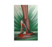 Poster astratto, con scritta "Man being stepped on by high heels", arte classica, poster astratto, arte vintage, tela da parete, decorazione estetica, soggiorno, camera dei bambini, dormitorio, bar