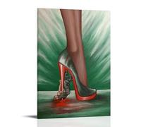 Poster astratto, con scritta "Man being stepped on by high heels", arte classica, poster astratto, arte vintage, tela da parete, decorazione estetica, soggiorno, camera dei bambini, dormitorio, bar