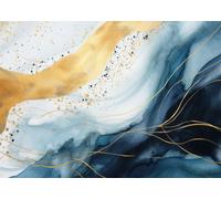 Poster astratto Ocean Flow Wall Art - elegante arredamento casa arte moderna