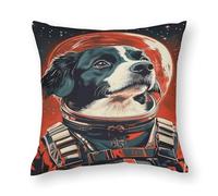 Poster astronauta con cane da montagna del Bernese_ Stampa retrò con cane da montagna del Bernese_ Ritratto di cane bernese_ Poster divertente con cani_ Andy Warhol Art-1_4 Federa e cuscino in