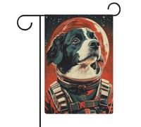Poster astronauta con cane da montagna del Bernese_ Stampa retrò del Bovaro del Bernese_ Ritratto di cane da montagna del Bernese_ Poster divertente per cani_ Andy Warhol Art-1_4 Bandiera Outdoor