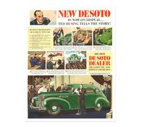 Poster auto vintage DeSoto arte da parete - stampa automobilistica retrò...