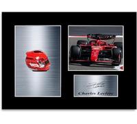 Poster autografato Charles Leclerc 2024, formato A4, Generico