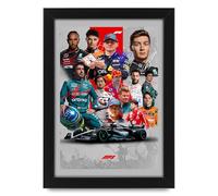 Poster autografato dei migliori 13 piloti della stagione del Gran Premio di Formula 1 2024, edizione limitata, idea regalo per fan - Memorabilia da collezione (formato A4 senza cornice, 30 x 21 cm)