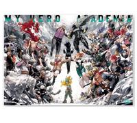 Poster B2 My Hero Academia Original Art Exhibition MHA Hero VS Villain anime