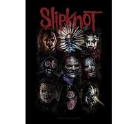 Poster / Bandiera In Tessuto Ossidato Slipknot Grande 1100Mm X 750Mm