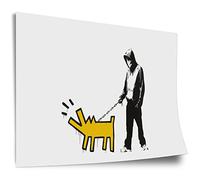 Poster Banksy Keith Haring - Cane che abbaia, Pop Art Modern Street Art, stampa artistica senza cornice, murale - A4, A3, A2, A1, A0, XXL