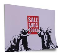 Poster Banksy: Sale Ends Le donne piangono la svendita dopo la svendita Graffiti street style cool elegante moderno, stampa artistica senza cornice, murale - A4, A3, A2, A1, A0, XXL