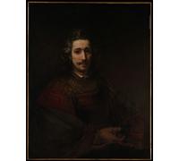 Poster Baroque Gentleman Red Attire - Master Wall Art - 12X16/16X20/18X24/24X36