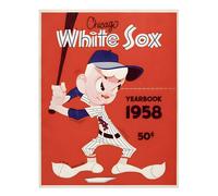 Poster baseball vintage arte da parete - decorazione casa Chicago White Sox 1958