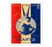 Poster baseball vintage Wall Art - 1942 New York Giants stampa fine art
