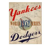Poster baseball vintage Wall Art - 1952 World Series Classic