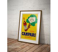 Poster Bitter Campari Aperitivo Manifesto bevande Bar Vintage Stampa Fine Art