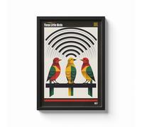 Poster BOB MARLEY - THREE LITTLE BIRDS Stampa Fotografica Musica Reggae Pace QR