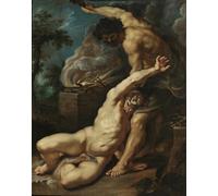Poster Cain Slaying Abel capolavoro barocco arte da parete -...