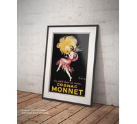⭐️Poster Cappiello Cognac Monnet Stampa Fine Art su Carta Fotografica Satinata