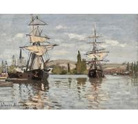 Poster classico delle navi del porto - Claude Monet Wall Art -...