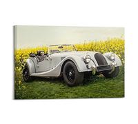 Poster classico per auto sportive Morgan Plus 4 Supercar Racing Car Pittura decorativa su tela, decorazione da parete e camera da letto, 50 x 75 cm